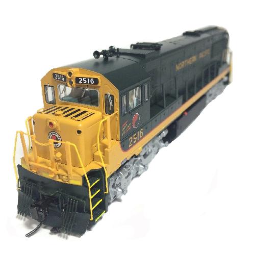 Korea Brass HO 1/87 Scale GE U25C U252011 Northern Pacific #2516 DC Model Train